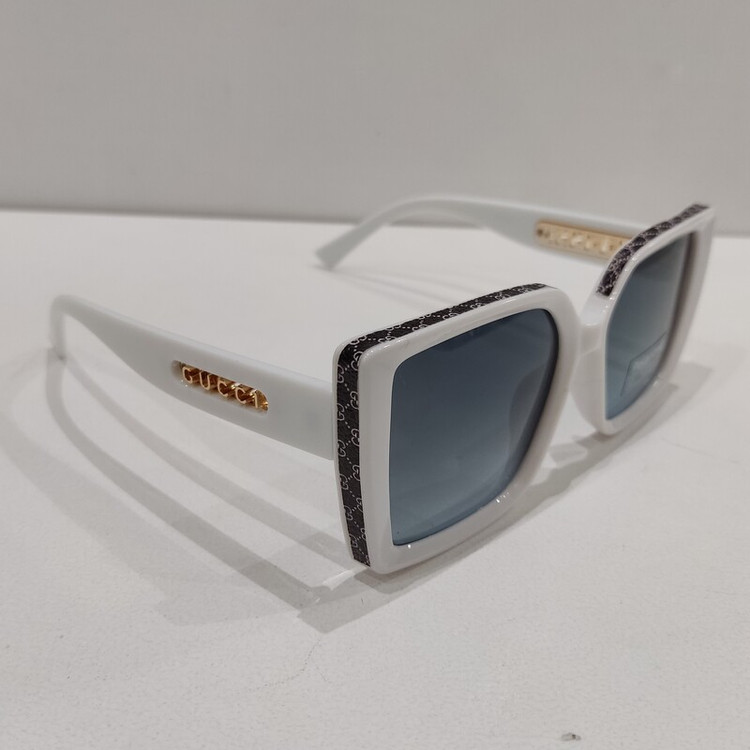 عینک آفتابی زنانه پلاریزه گوچی سفید GUCCI