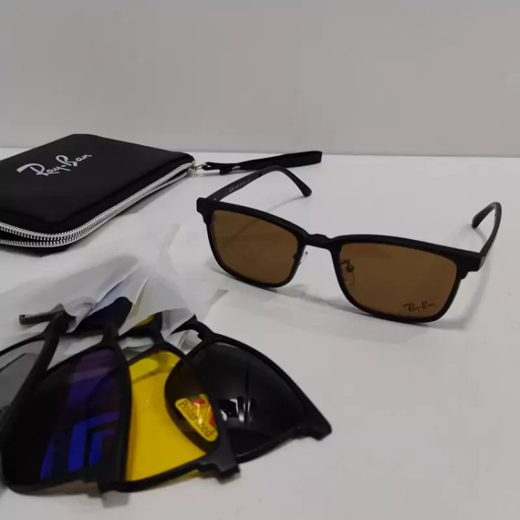 عینک طبی با 5کاور آفتابی T2372 کلاب مستر
