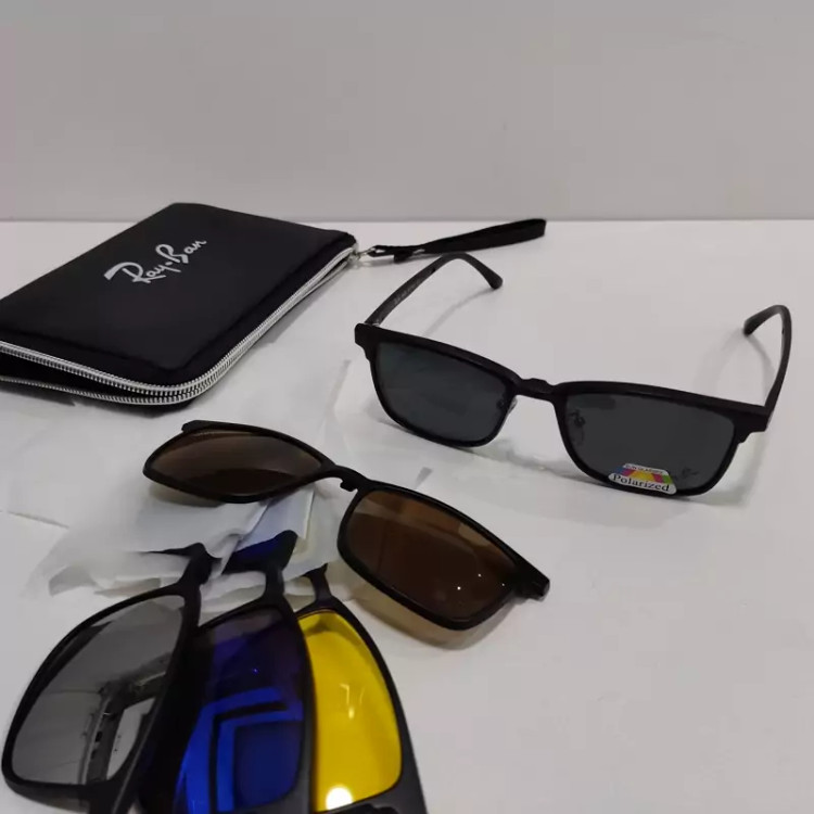 عینک طبی با 5کاور آفتابی T2372 کلاب مستر